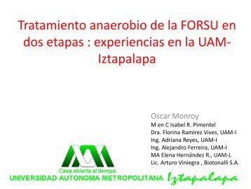 Tratamiento anaerobio dela FORSU en dos etapas - AÃ±o ...