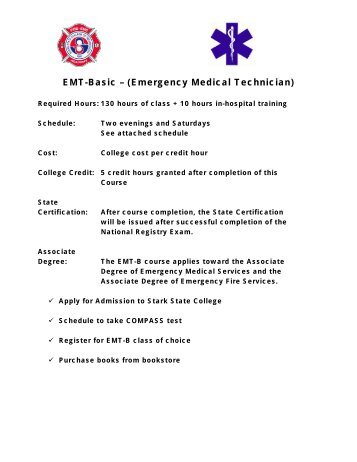 EMT-Basic – (Emergency Medical Technician) - Stark State College