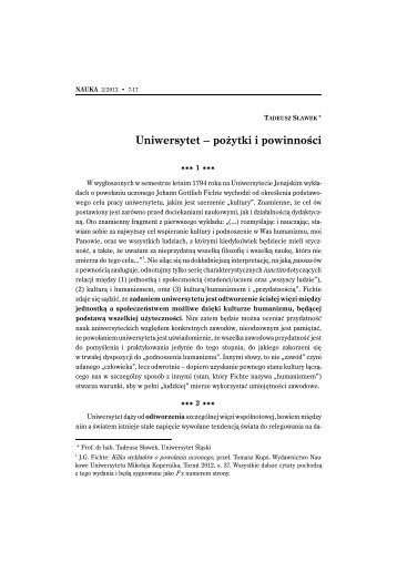 Tadeusz Sławek - Portal Wiedzy PAN