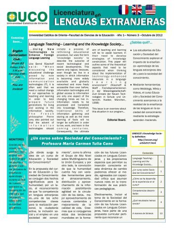 BOLETIN 3 - LENGUAS EXTRANJERAS - OCT - UCO