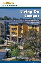 2013 Living on Campus - UC Davis Student Housing