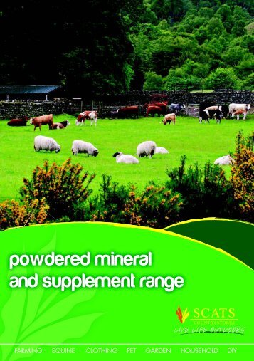 powdered mineral and supplement range - SCATS Countrystores