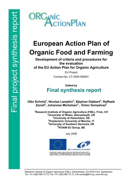 Download - European Action Plan for Organic Food and Farming