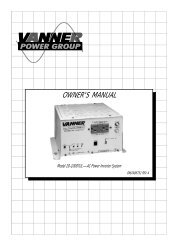 20-1000TUL Owner's Manual - Vanner