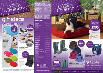 christmas opening hours - SCATS Countrystores