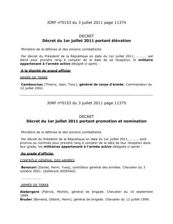 JORF nÂ°0153 du 3 juillet 2011 page 11374 DECRET ... - Fng.asso.fr