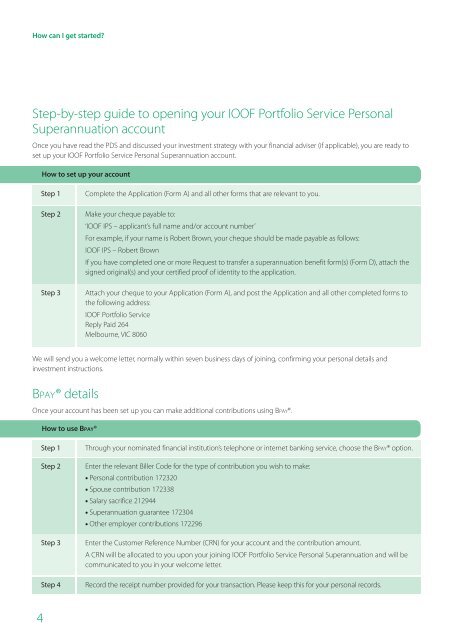 Personal Superannuation - IOOF Portfolio online > Login