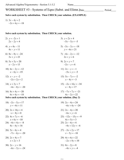 worksheet-3-systems-of-equations-substitution-and-elimination-worksheet-student