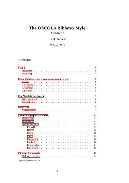 The OSCOLA Biblatex Style