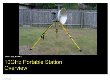 10GHz Portable Station Overview - NTMS