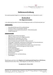 Stellenausschreibung Ãrztin/Arzt - Klagenfurt