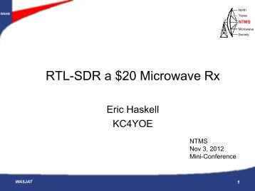RTL-SDR a $20 Microwave Rx - NTMS