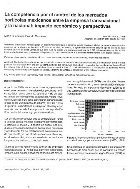 La competencia por el control de los mercados hortÃ­colas ...