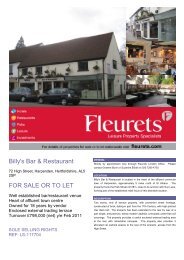 Billy's Bar & Restaurant FOR SALE OR TO LET - RPAS