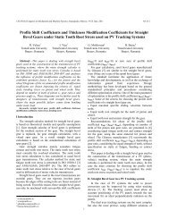 Profile Shift Coefficients and Thickness Modification ... - somim