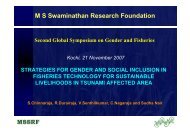 M S Swaminathan Research Foundation - GENDER IN ...