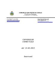 Consiglio San Pietro in Casale 21.02.2012-1.pdf - Comune di San ...