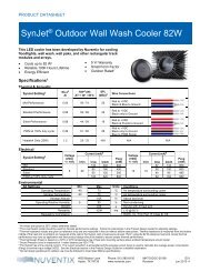 SynJetÂ® Outdoor Wall Wash Cooler 82W - Nuventix
