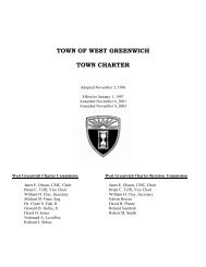 Town Charter - Town of West Greenwich