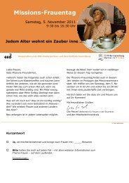 Flyer Einladung.pub - Ev.-luth. Missionswerk in Niedersachsen