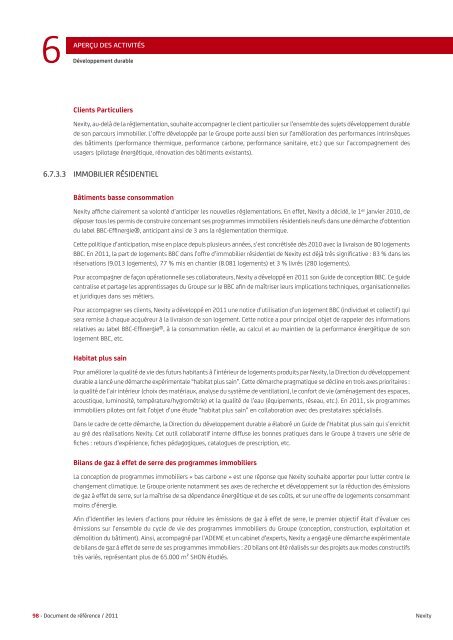 Document de rÃ©fÃ©rence 2011 (.pdf 2.11 Mo) - Nexity