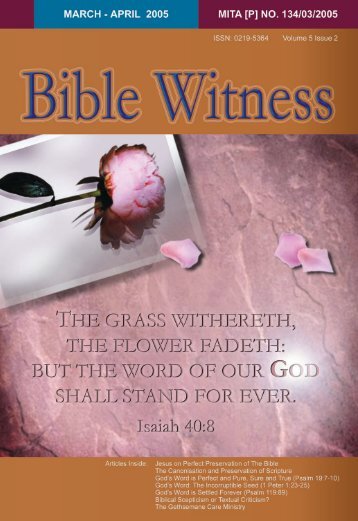 Preservation Of God's Word - Bible Witness Media Ministry