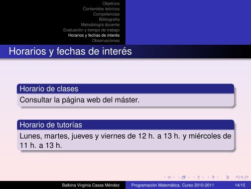 PROGRAMACIÓN MATEMÁTICA - Departamento de Estadística e ...