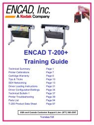 ENCAD T-200+ Training Guide - Kodak