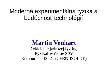 Martin Venhart - DATALAN, as