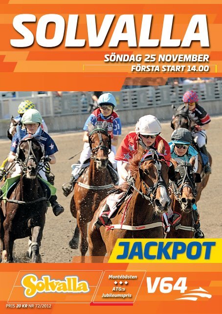 SÃƒÂ–NDAG 25 NOVEMBER - Solvalla