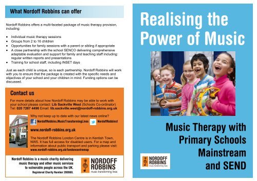 Working with primary schools - Nordoff Robbins