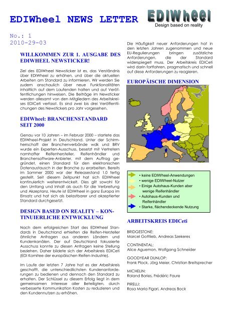 EDIWheel NEWS LETTER