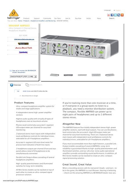 Miniamp amp800 hotsell
