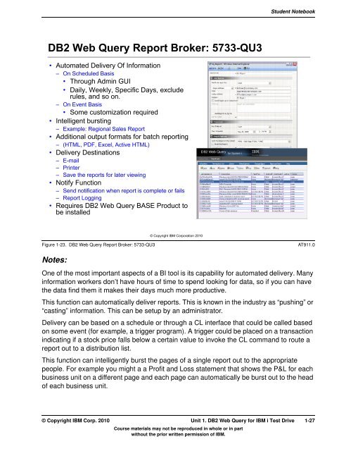 IBM Class Author book content - IBM Learner Portal