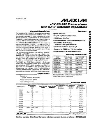 MAX202 datasheet - DFRobot