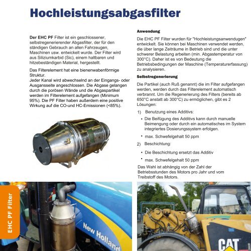 EHC Abgasfilter - EHC Teknik ab