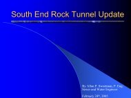 South End Rock Tunnel Update - City of Greater Sudbury