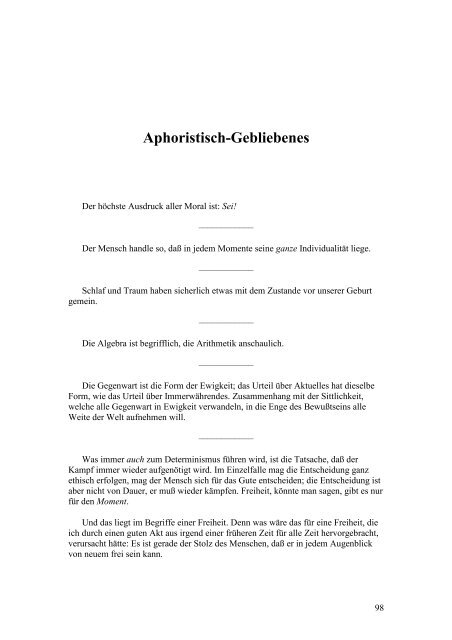 Aphoristic Writings, Notebook, and Letters to a Friend, by Otto ...