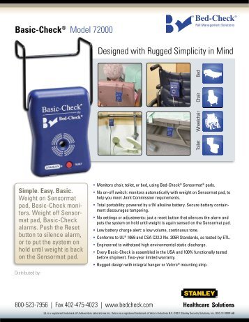 Basic-Check - Stanley Healthcare Solutions