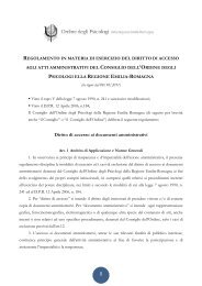 Regolamento sul diritto di accesso agli atti amministrativi