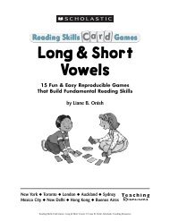 Long & Short Vowels - Claremore Public Schools