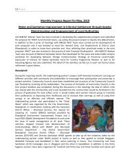 Monthly Progress Report for May, 2010 Water and Sanitation ...