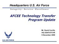 AFCEE Technology Transfer Program Update - Emsus.com