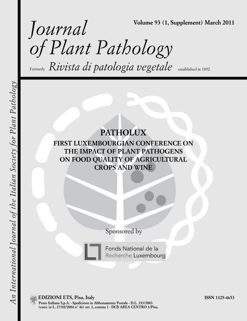 Journal of Plant Pathology - Sipav.org