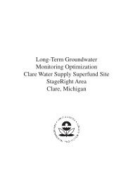 Long-Term Groundwater Monitoring Optimization Clare Water ...