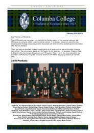 2010 Prefects - Columba College
