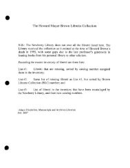 The Howard Mayer Brown Libretto Collection - Newberry Library