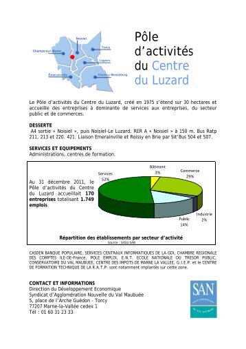 PÃ´le d'activitÃ©s du Centre du Luzard - AgglomÃ©ration de Marne-la ...