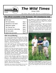 The Wild Times - Rochester Orienteering Club