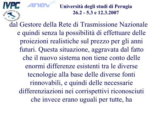 Diapositiva 1 - Centro di Ricerca sulle Biomasse